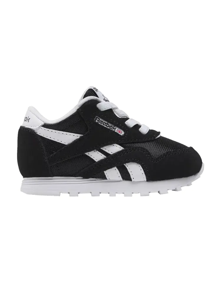 Кроссовки Reebok Classic Nylon Toddler Black White — изображение 1 из 1, белый