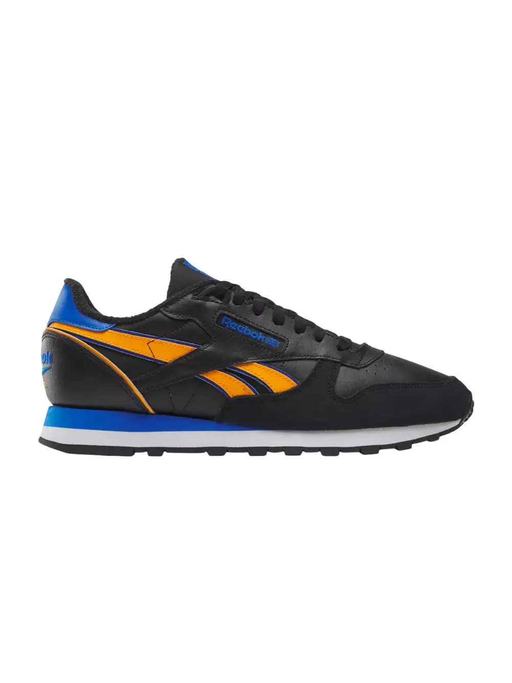 Кроссовки Classic Leather Reebok — изображение 1 из 1, черный/оранжевый