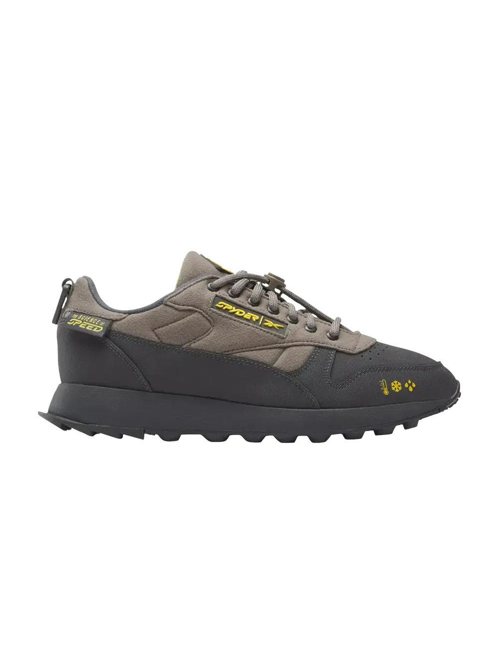 Кроссовки Spyder x Classic Leather Trail Reebok — изображение 1 из 1, серый/желтый