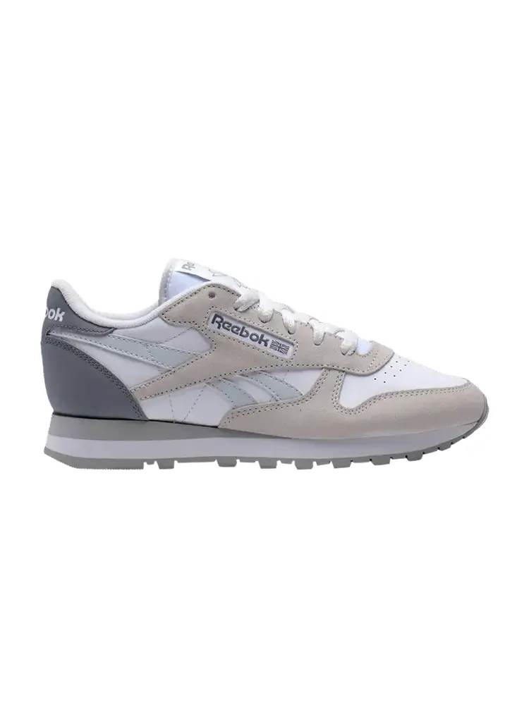 Кроссовки Wmns Classic Leather 'White Double Grey' — изображение 1 из 1, белый серый