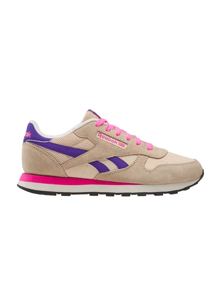 Кроссовки Reebok Classic Leather Big Kid Tapioca Atomic Pink — изображение 1 из 1, розовый