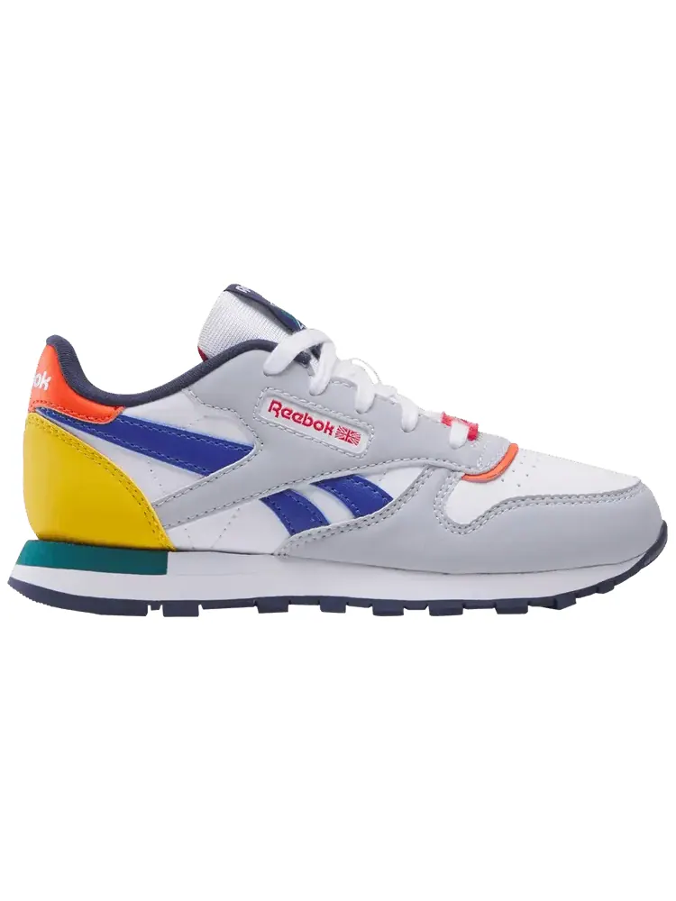 Кроссовки Reebok Classic Leather Little Kid 'Moon Navy Red' — изображение 1 из 1, темно-синий красный