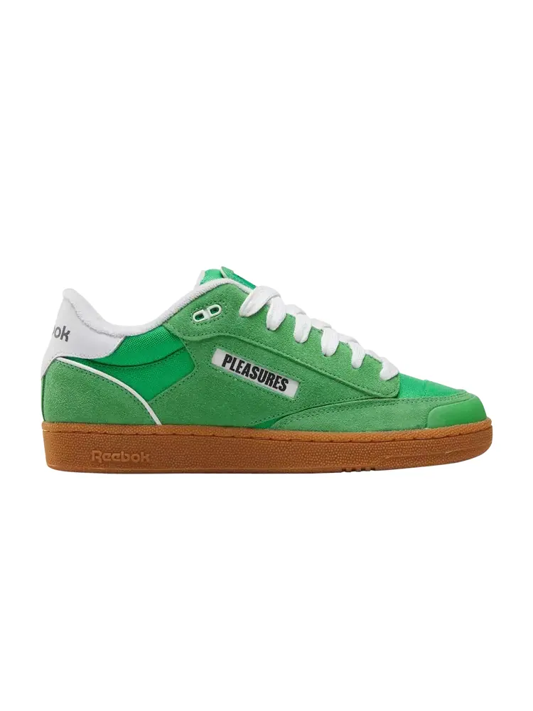 Кроссовки Reebok Pleasures x Club C Bulc — изображение 1 из 1, зеленый