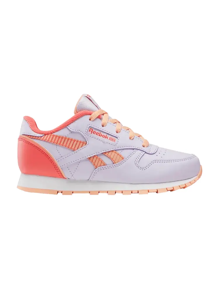 Кроссовки Classic Leather Step 'n' Flash 2.0 Little Kid 'Digital Gleam Sunset Coral' — изображение 1 из 1, оранжевый