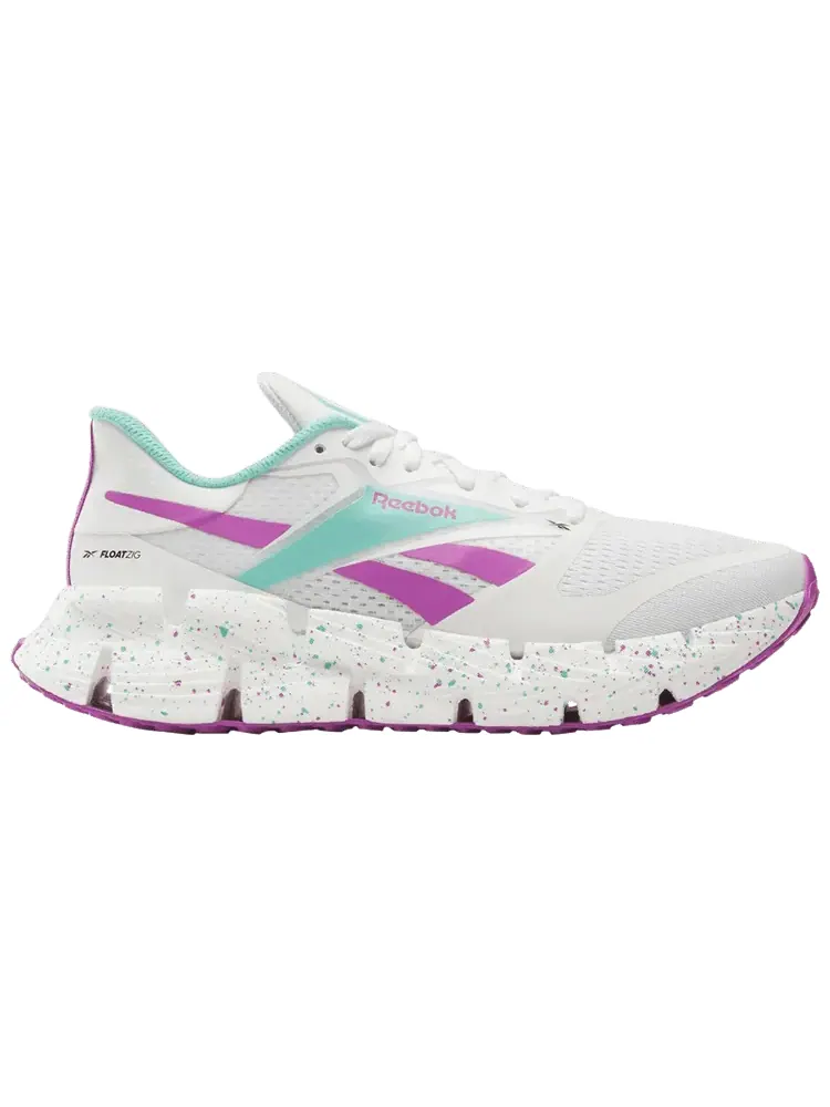 Кроссовки Reebok FloatZig 1 'White Aqua Purple Rave' — изображение 1 из 1, белый