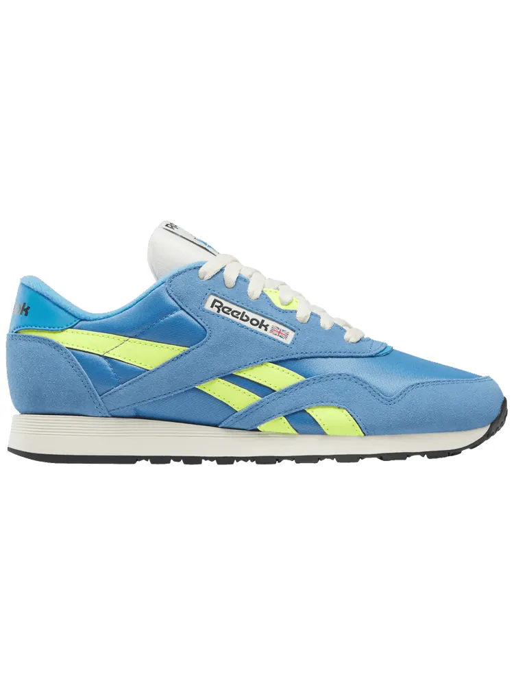 Кроссовки Reebok Classic Nylon 'Essential Blue Solar Acid Yellow' — изображение 1 из 1, синий желтый