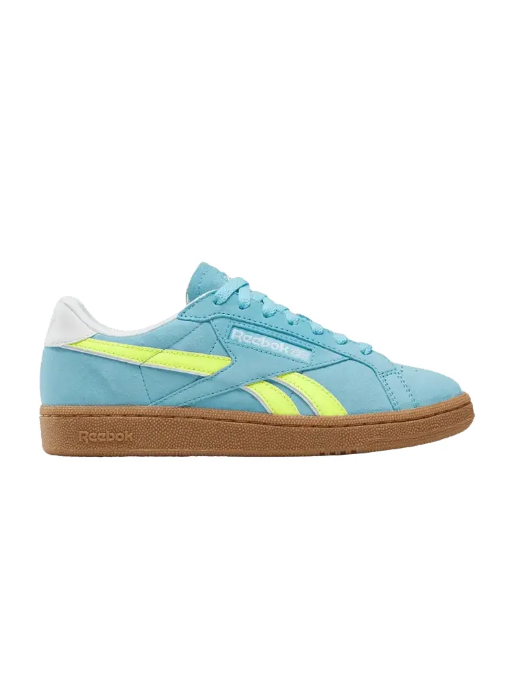Кроссовки Wmns Club C Grounds UK 'Digital Blue Solar Acid Yellow Gum' — изображение 1 из 1, синий желтый