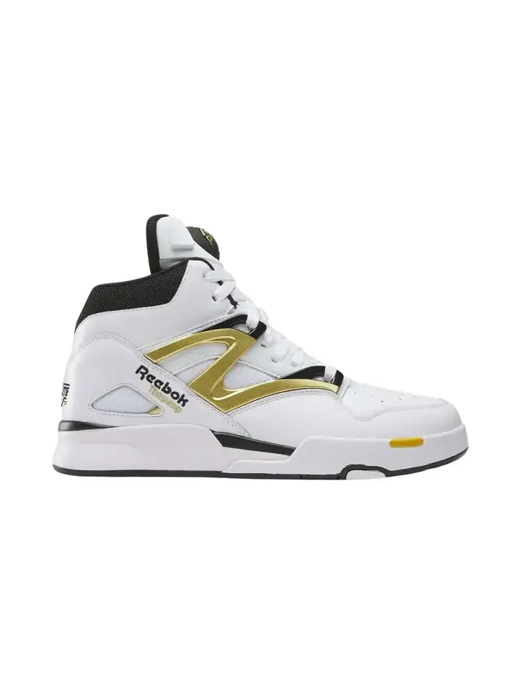 Кроссовки баскетбольные Reebok Pump Omni Zone II — изображение 1 из 1, белый черный золотистый