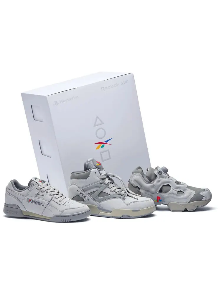 Кроссовки Sony Playstation x Workout Plus x Pump Omni Zone 2 x Reebok InstaPump Fury 94 — изображение 1 из 1, серый