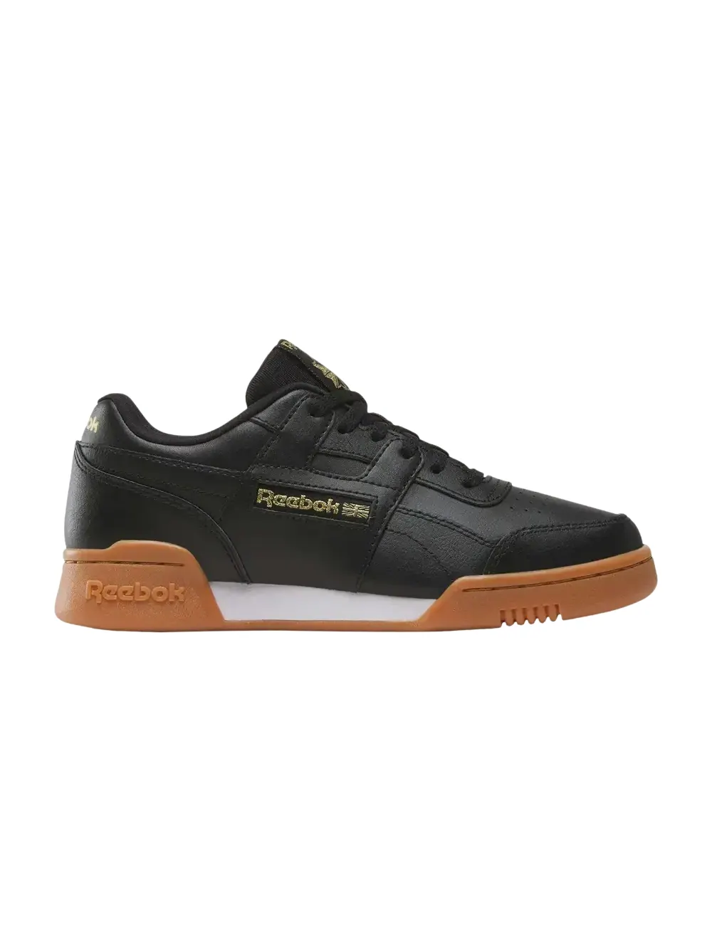 Кроссовки Reebok Workout Plus Big Kid — изображение 1 из 1, черный//золотистый