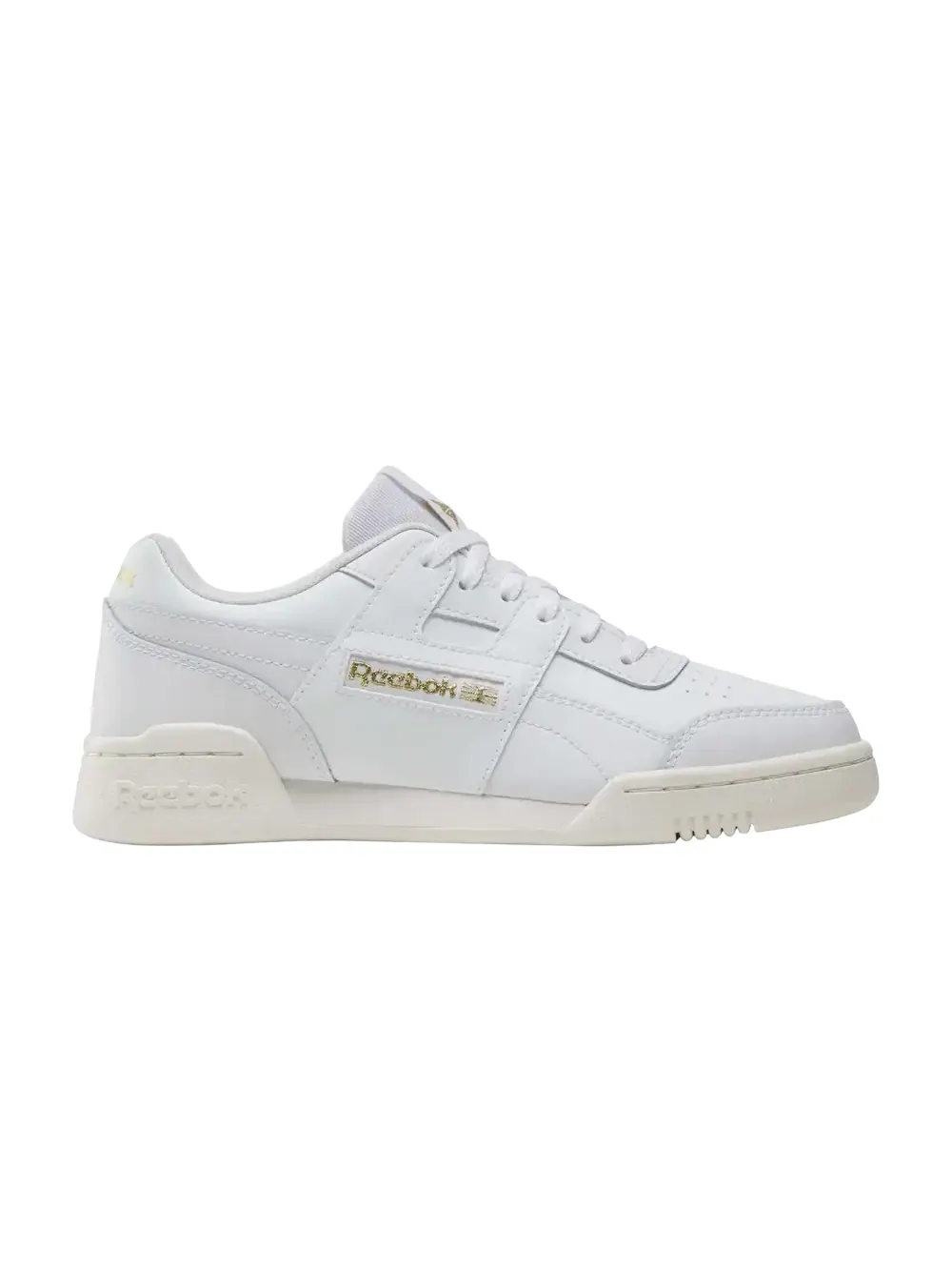 Кроссовки Reebok Workout Plus Big Kid — изображение 1 из 1, белый//золотистый