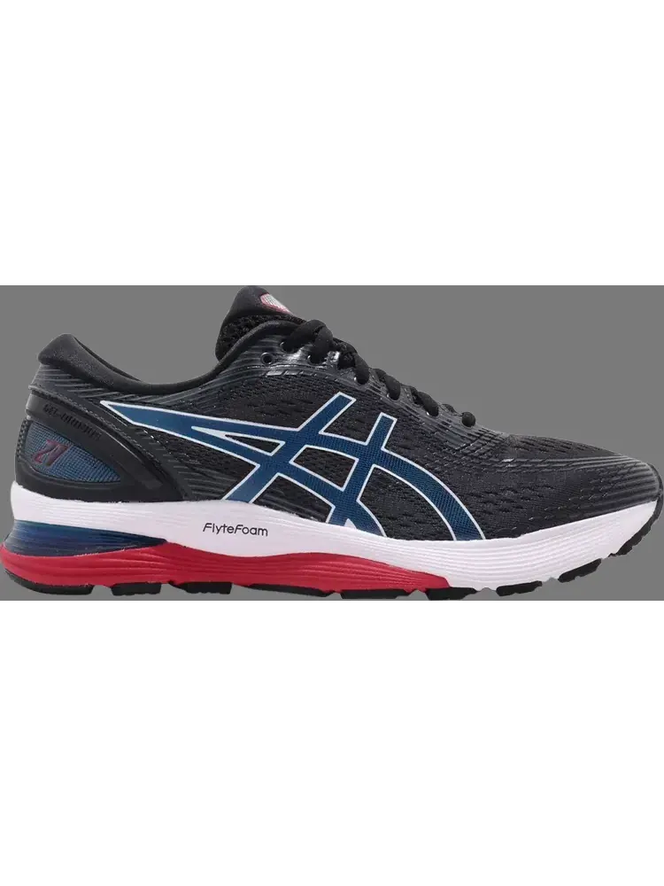 Кроссовки gel nimbus 21 'black electric blue' Asics — изображение 1 из 1, черный