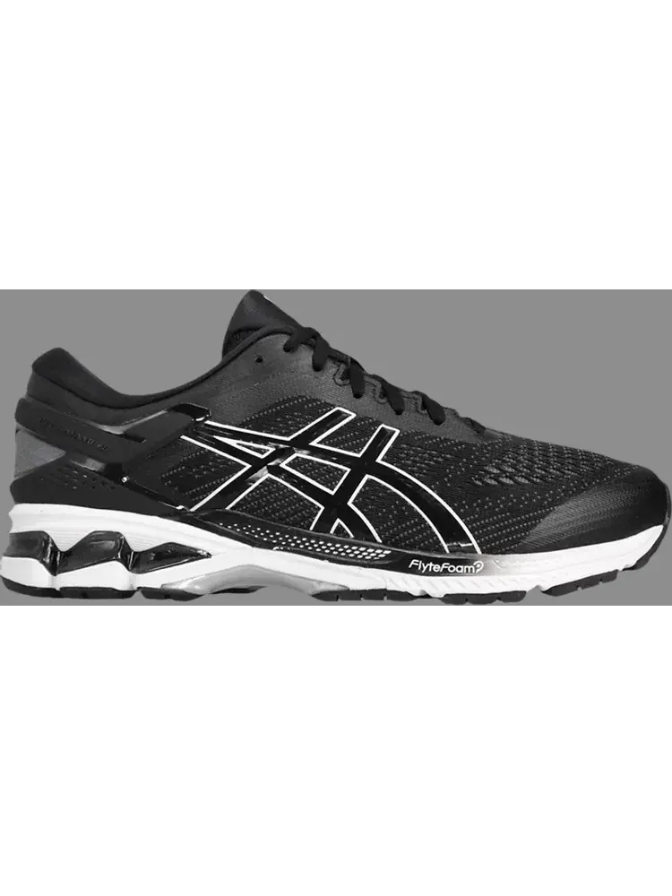 Кроссовки gel kayano 26 'black white' Asics — изображение 1 из 1, черный