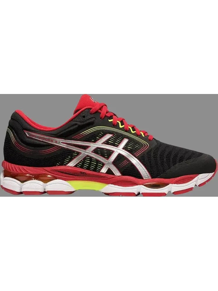 Кроссовки gel ziruss 3 'black red' Asics — изображение 1 из 1, черный