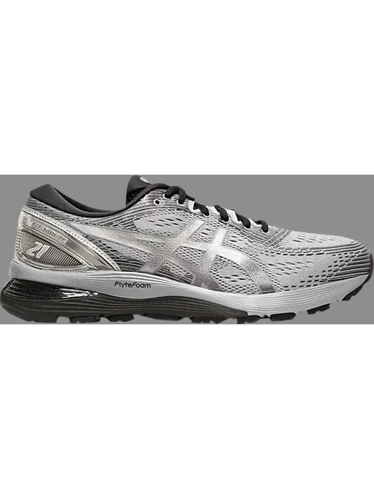 Кроссовки gel nimbus 21 platinum 'sheet rock silver' Asics — изображение 1 из 1, серебряный