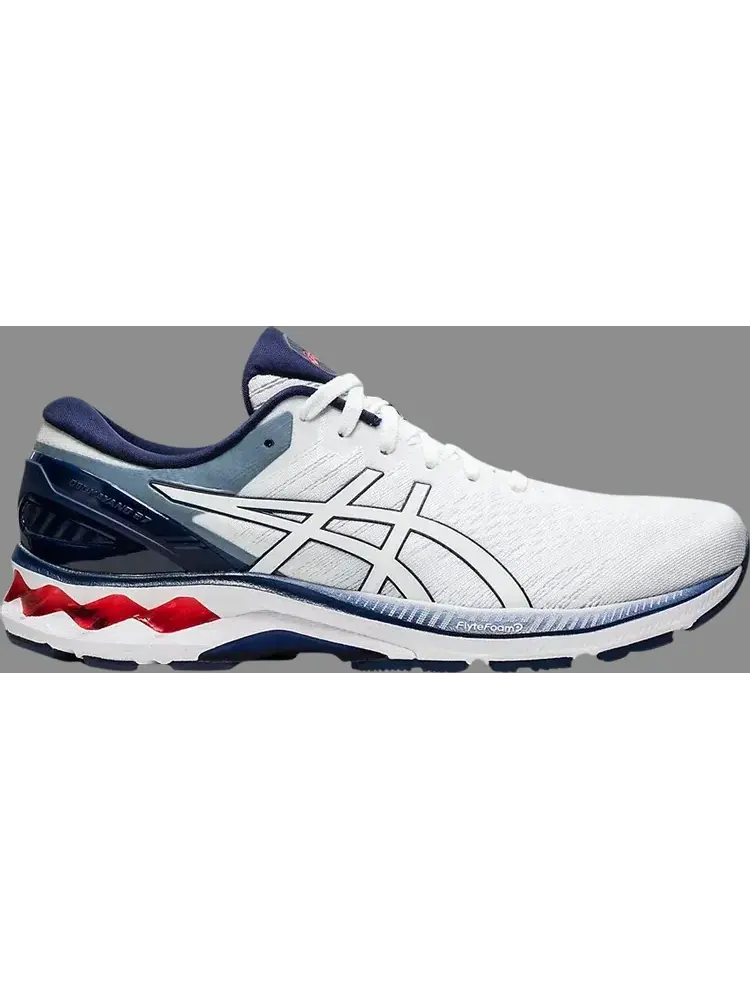 Кроссовки gel kayano 27 'white peacoat' Asics — изображение 1 из 1, белый