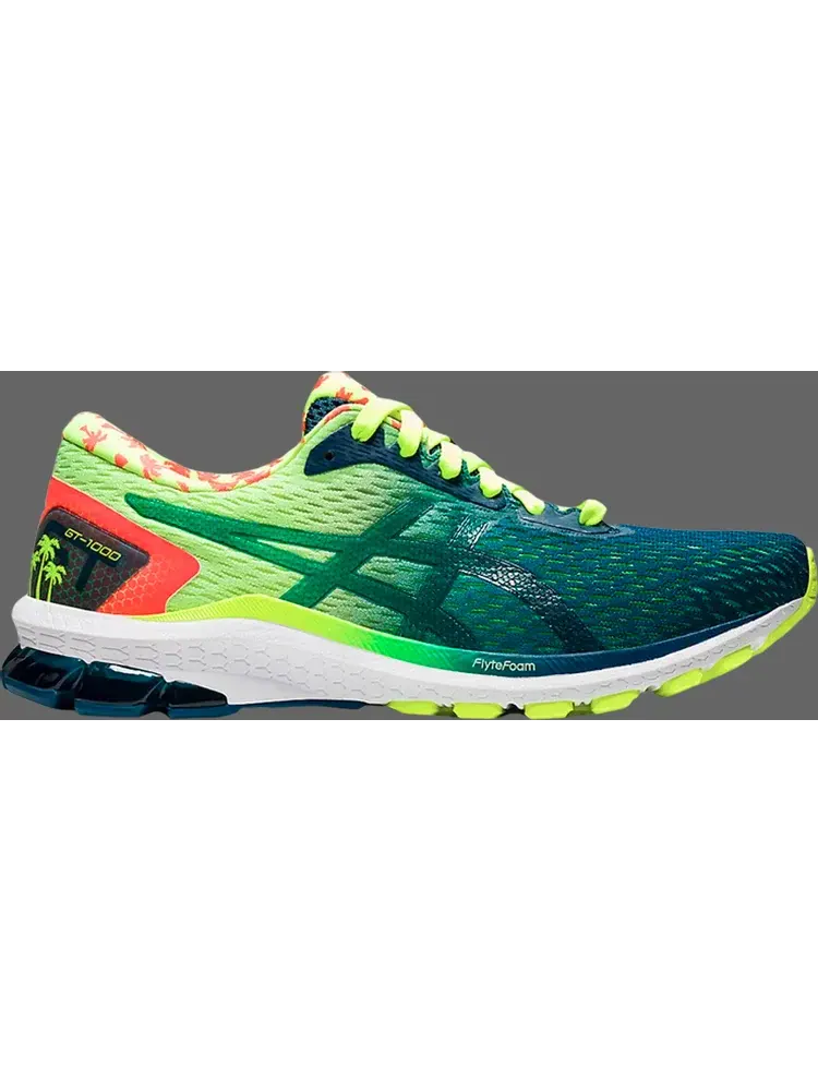 Кроссовки gt 1000 9 'safety yellow mako blue' Asics — изображение 1 из 1, желтый