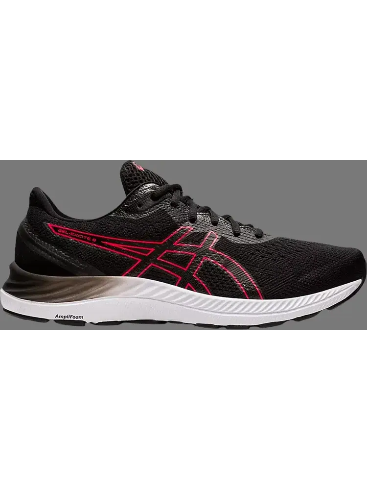 Кроссовки gel excite 8 4e wide 'black electric red' Asics — изображение 1 из 1, черный