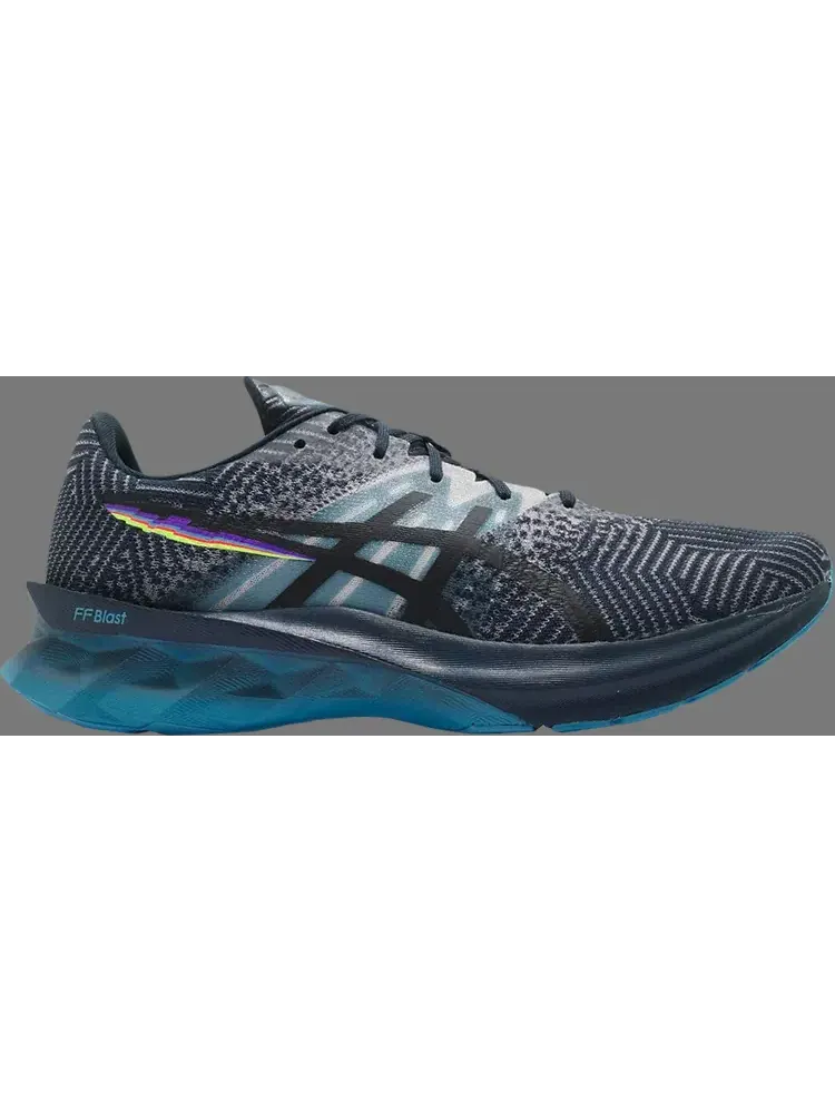 Кроссовки novablast 'pixel noise - french blue' Asics — изображение 1 из 1, синий