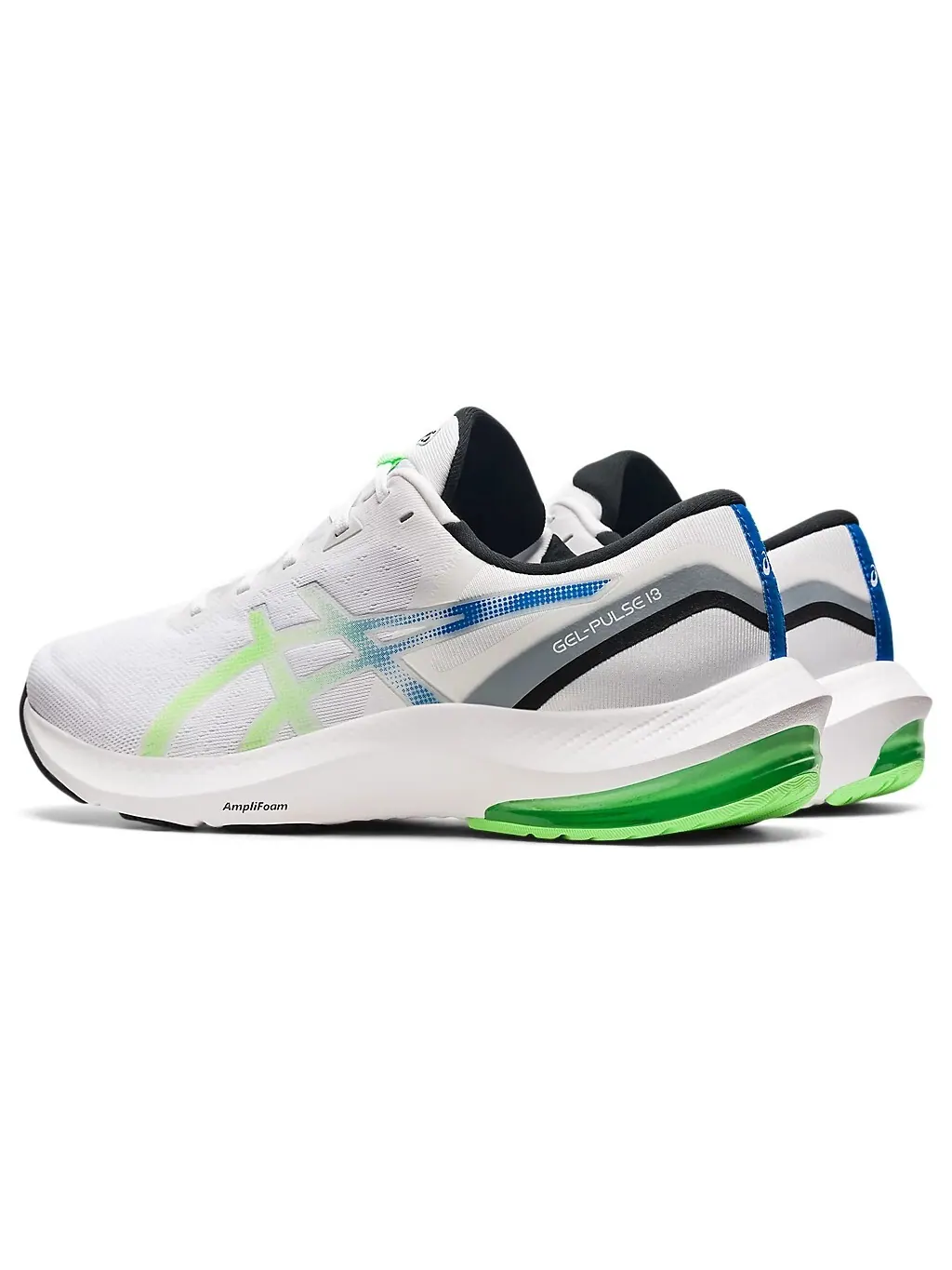 Кроссовки gel pulse 13 'white bright lime' Asics — изображение 3 из 7, белый