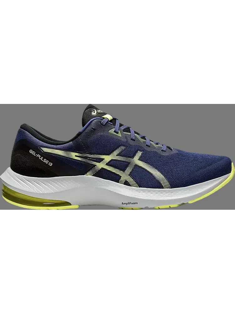 Кроссовки gel pulse 13 'thunder blue glow yellow' Asics — изображение 1 из 1, синий