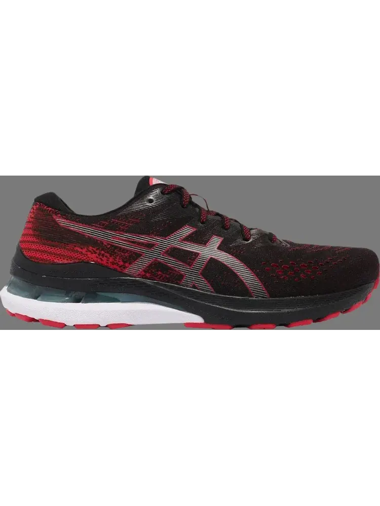 Кроссовки gel kayano 28 2e wide 'black electric red' Asics — изображение 1 из 1, черный