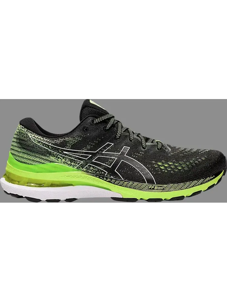 Кроссовки gel kayano 28 2e wide 'black hazard green' Asics — изображение 1 из 1, черный