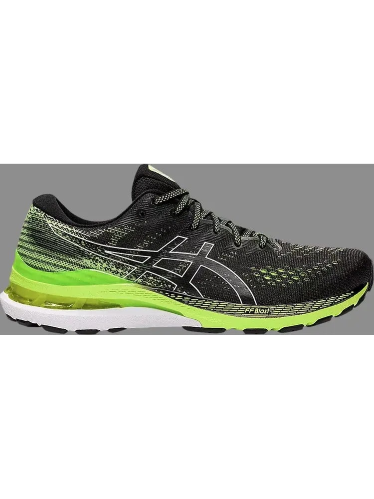 Кроссовки gel kayano 28 'black hazard green' Asics — изображение 1 из 1, черный