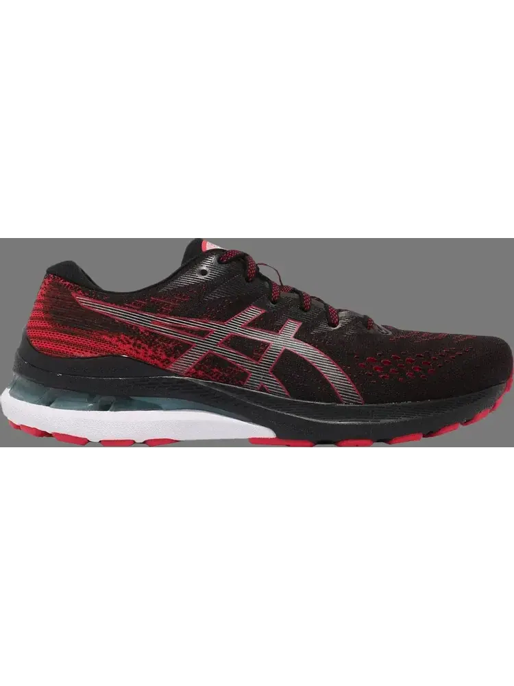 Кроссовки gel kayano 28 4e wide 'black electric red' Asics — изображение 1 из 1, черный