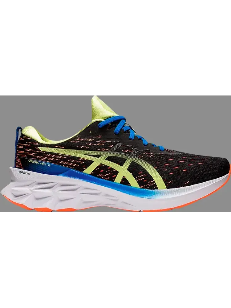Кроссовки novablast 2 'black shocking orange' Asics — изображение 1 из 1, черный