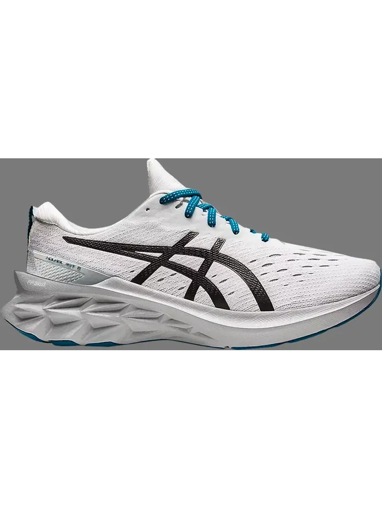 Кроссовки novablast 2 'white black' Asics — изображение 1 из 1, белый