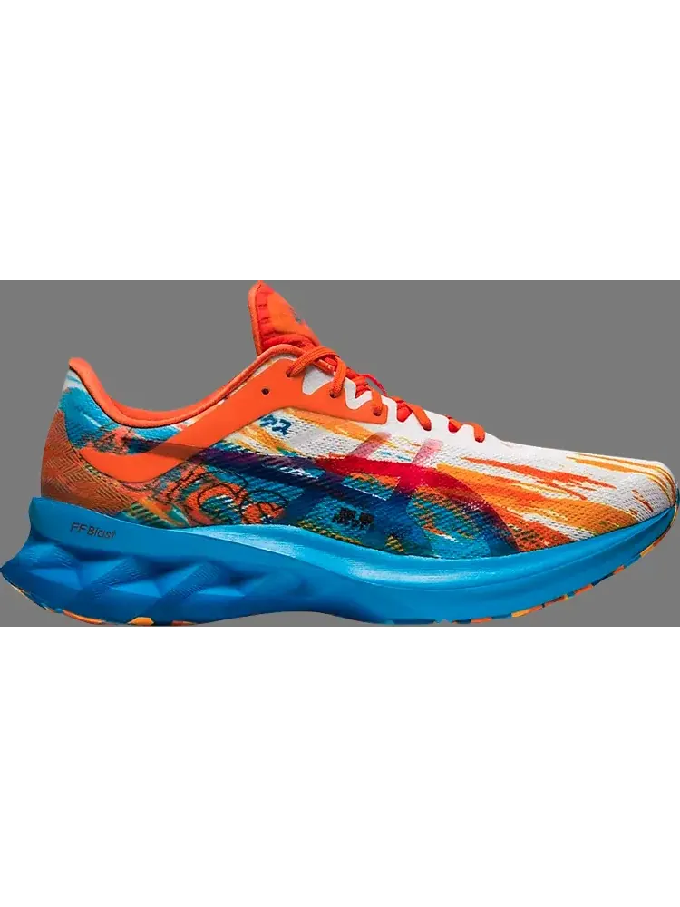 Кроссовки novablast 'digital aqua marigold orange' Asics, апельсин — изображение 1 из 1, оранжевый