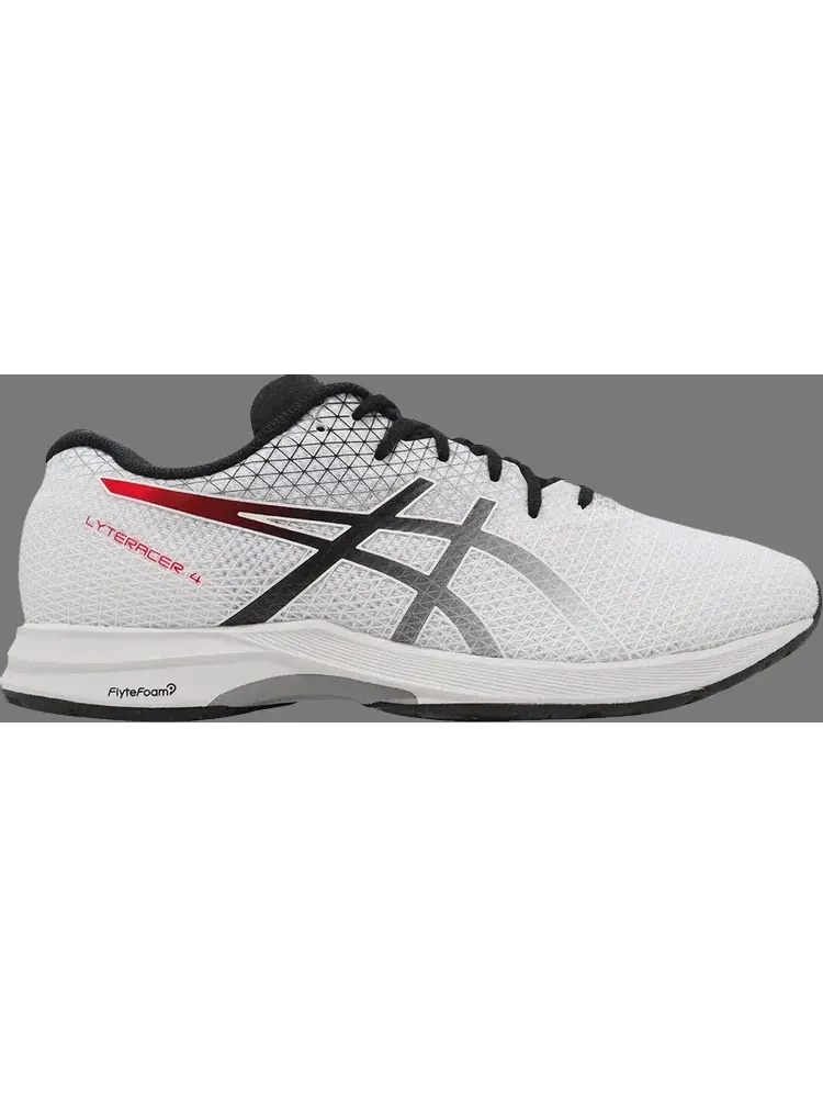 Кроссовки lyteracer 4 2e wide 'white black' Asics — изображение 1 из 1, белый