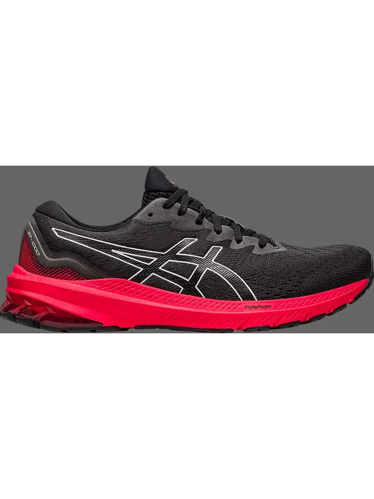 Кроссовки gt 1000 11 'black electric red' Asics — изображение 1 из 1, черный