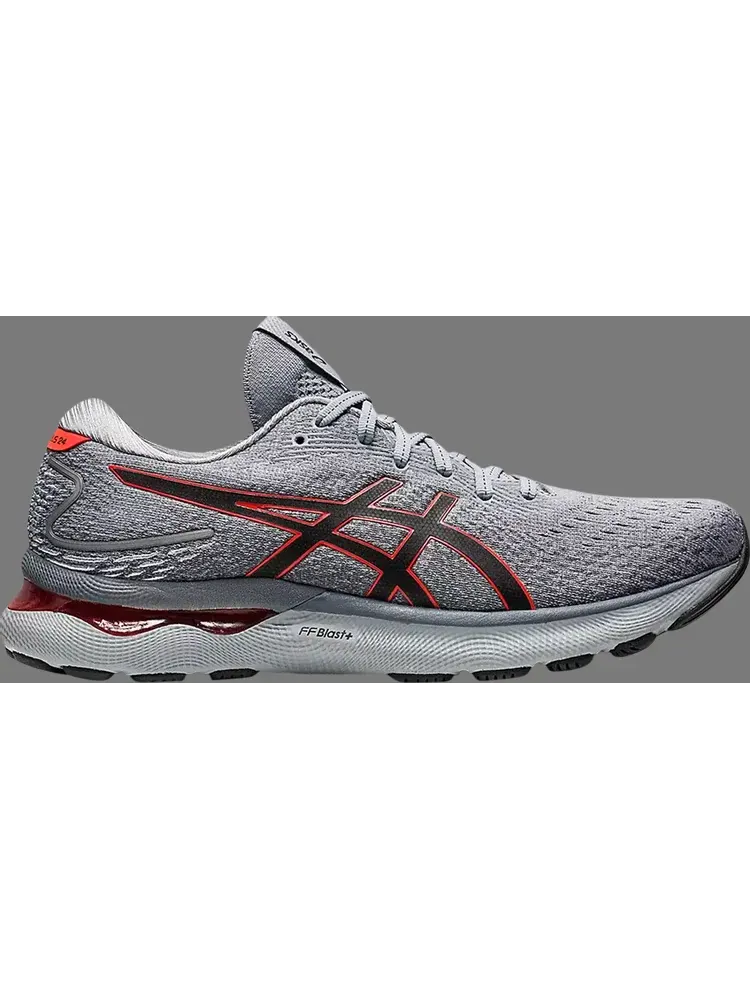 Кроссовки gel nimbus 24 'sheet rock cherry tomato' Asics — изображение 1 из 1, серый