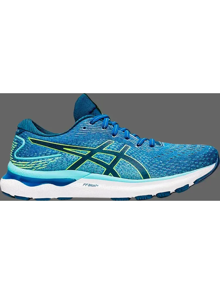 Кроссовки gel nimbus 24 2e wide 'lake drive hazard green' Asics — изображение 1 из 1, синий