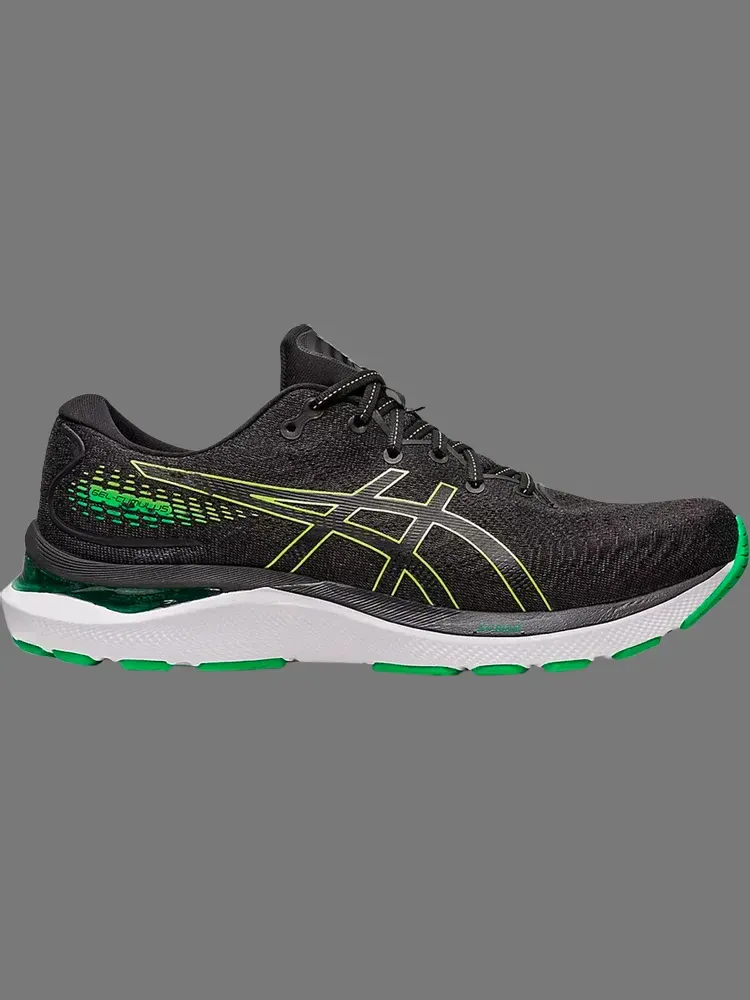Кроссовки gel cumulus 24 'black lime zest' Asics — изображение 1 из 1, черный