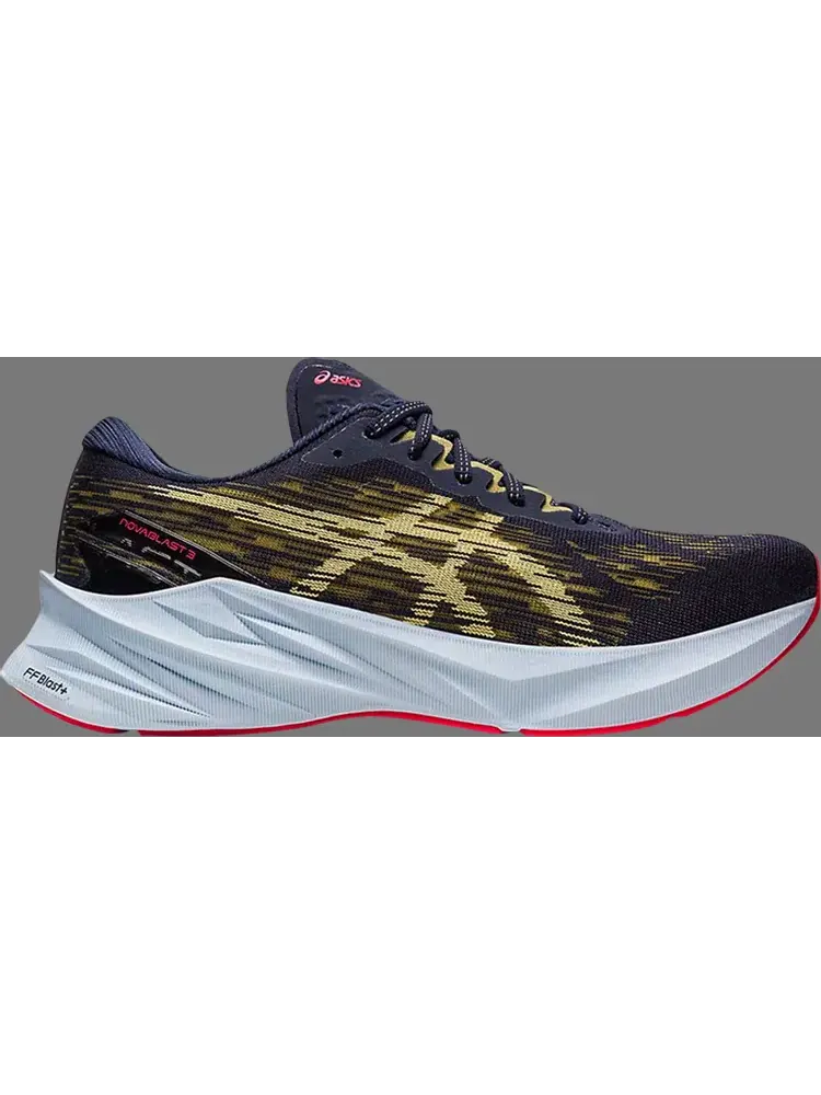 Кроссовки novablast 3 'midnight olive oil' Asics — изображение 1 из 1, синий
