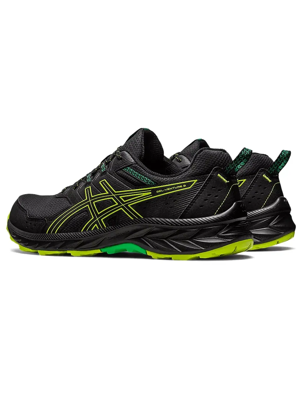 Кроссовки Asics GEL-VENTURE 9 — изображение 3 из 7, черный/желтый