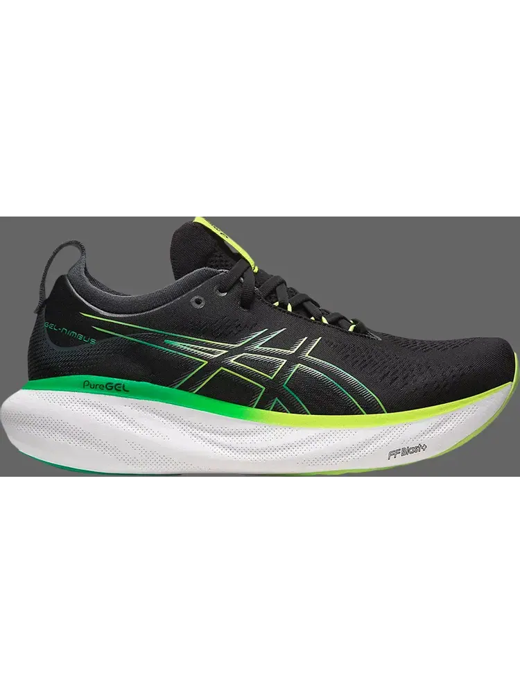 Кроссовки gel nimbus 25 'black lime zest' Asics — изображение 1 из 1, черный