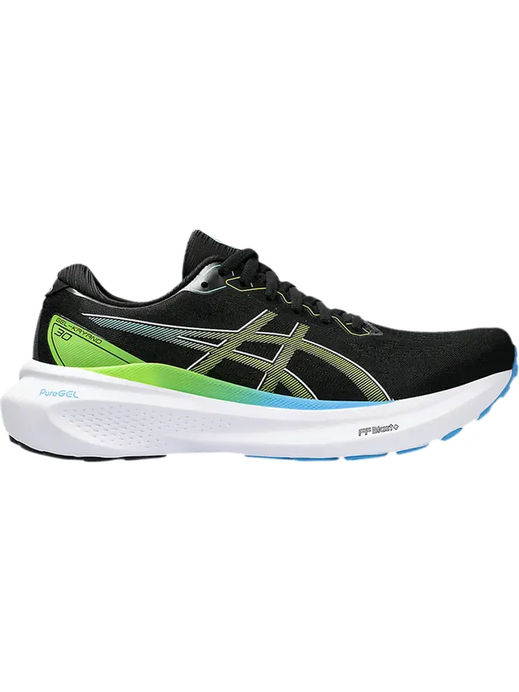 Кроссовки Gel Kayano 30 'Black Electric Lime' — изображение 1 из 1, черный