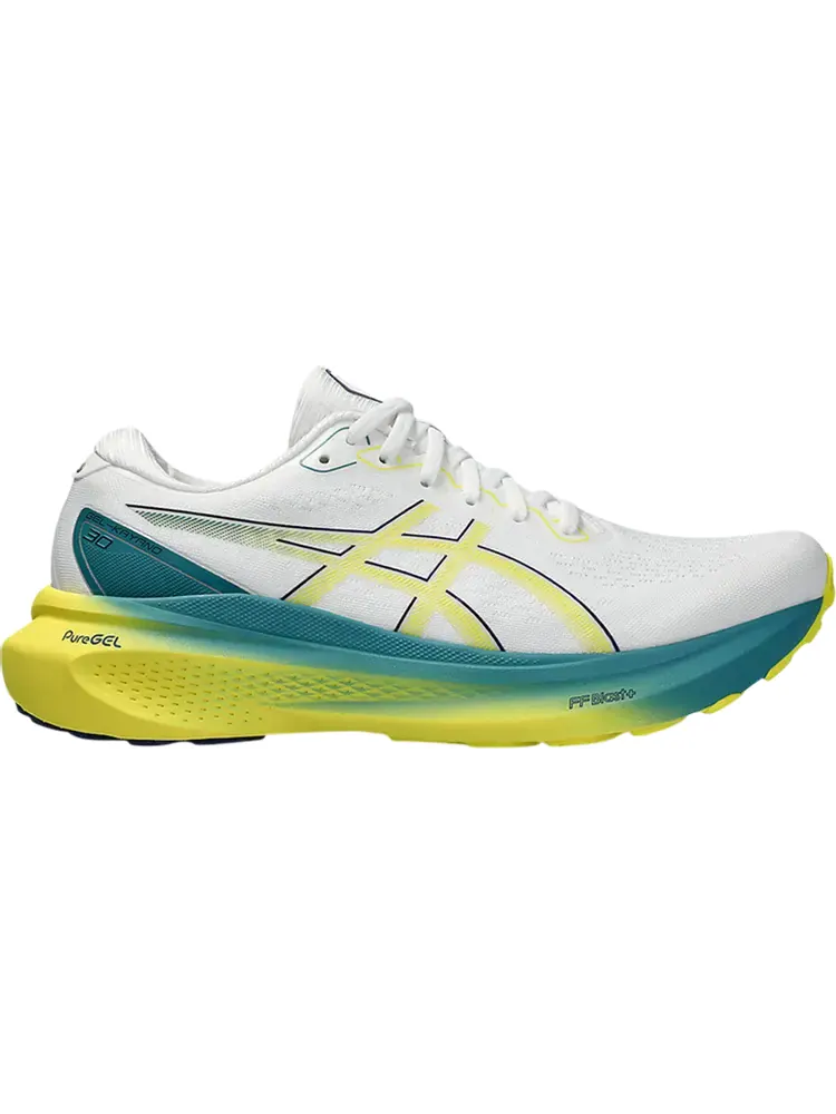 Кроссовки Gel Kayano 30 'White Bright Yellow' — изображение 1 из 1, белый