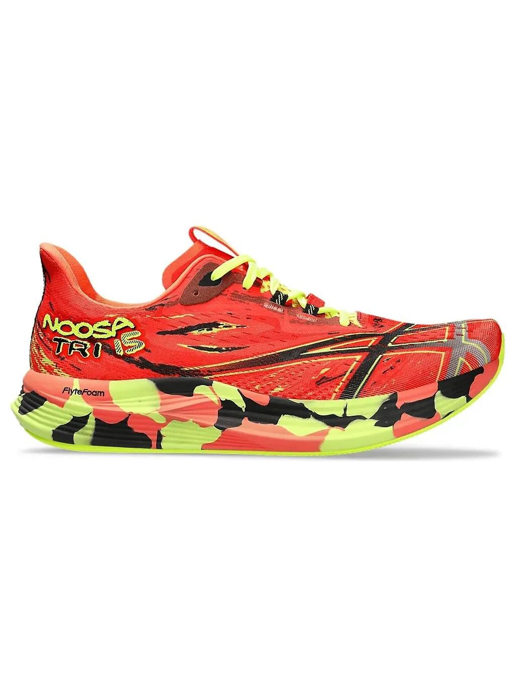 Кроссовки Asics Noosa Tri 15 'Avant Garde - Sunrise Red' — изображение 2 из 4, красно-зеленый