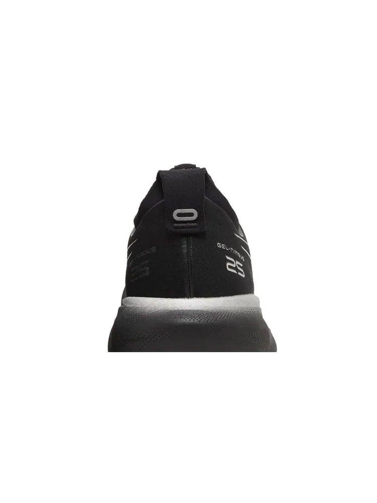 Кроссовки Gel Nimbus 25 Platinum 'Black Pure Silver' — изображение 7 из 8, черный серебристый