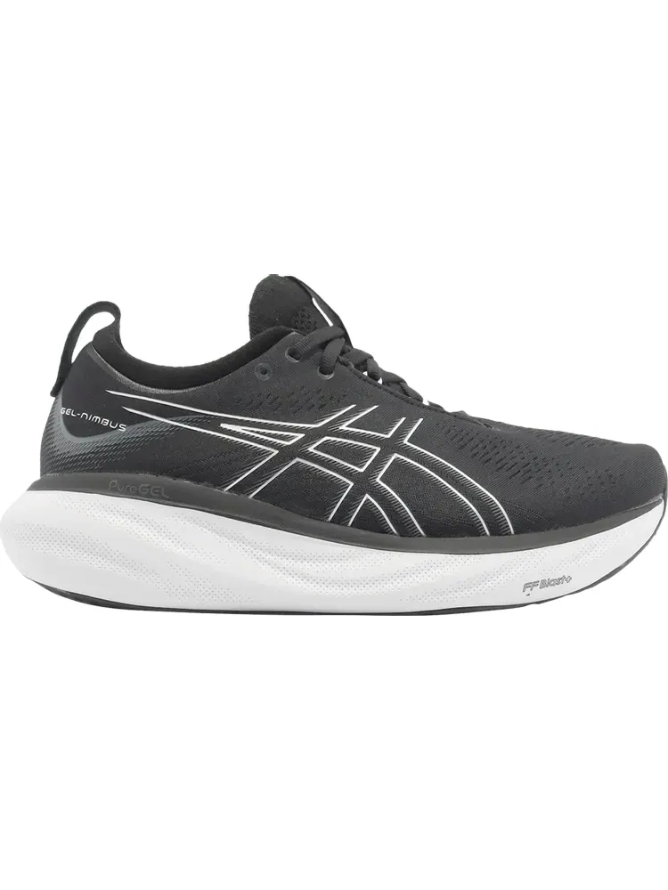 Кроссовки Gel Nimbus 25 4E Wide 'Black Pure Silver' — изображение 1 из 1, черный
