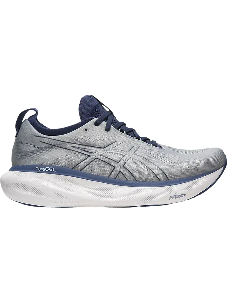 Кроссовки Gel Nimbus 25 Extra Wide 'Sheet Rock Indigo Blue' — изображение 1 из 1, серый
