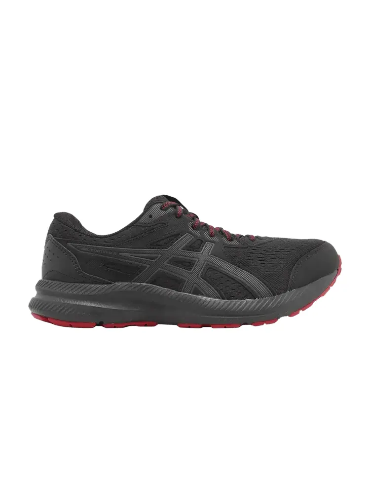 Кроссовки ASICS Gel Contend 8 4E Wide 'Black Red' — изображение 1 из 1, черный/графитовый серый