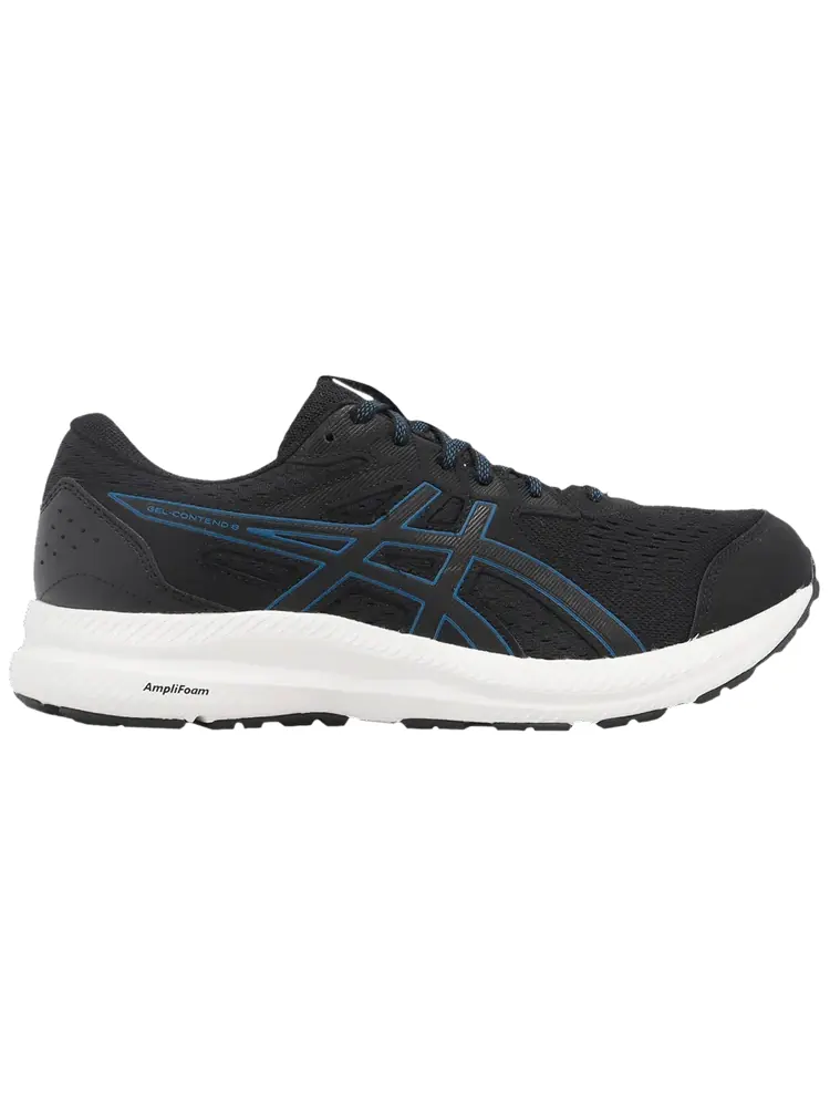 Кроссовки ASICS Gel Contend 8 4E Wide 'Black Reborn Blue' — изображение 1 из 1, черный