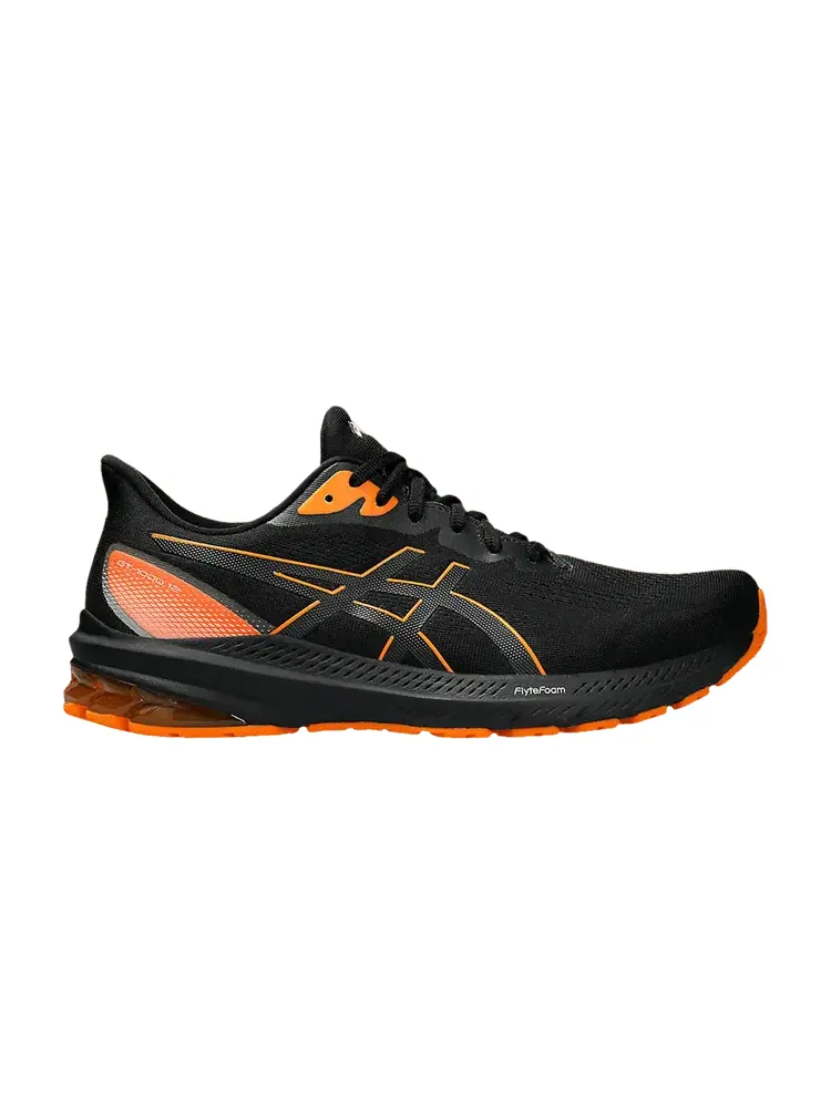Кроссовки ASICS GT 1000 12 GORE-TEX 'Black Bright Orange' — изображение 1 из 1, черный/яркий оранжевый