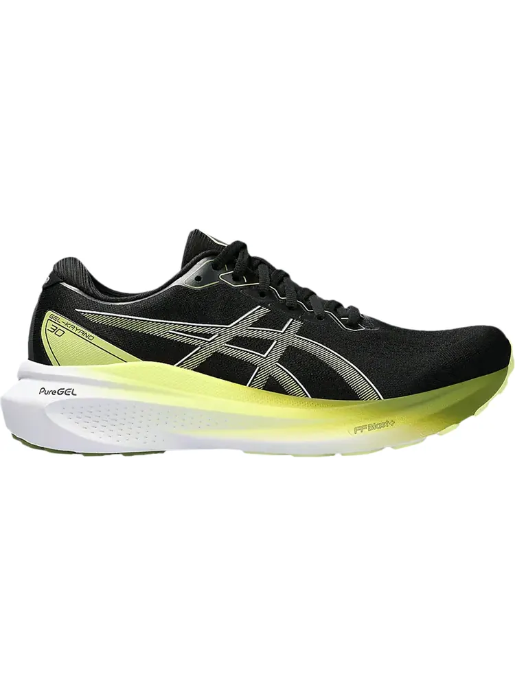 Кроссовки Gel Kayano 30 Wide 'Black Glow Yellow' — изображение 1 из 1, черный
